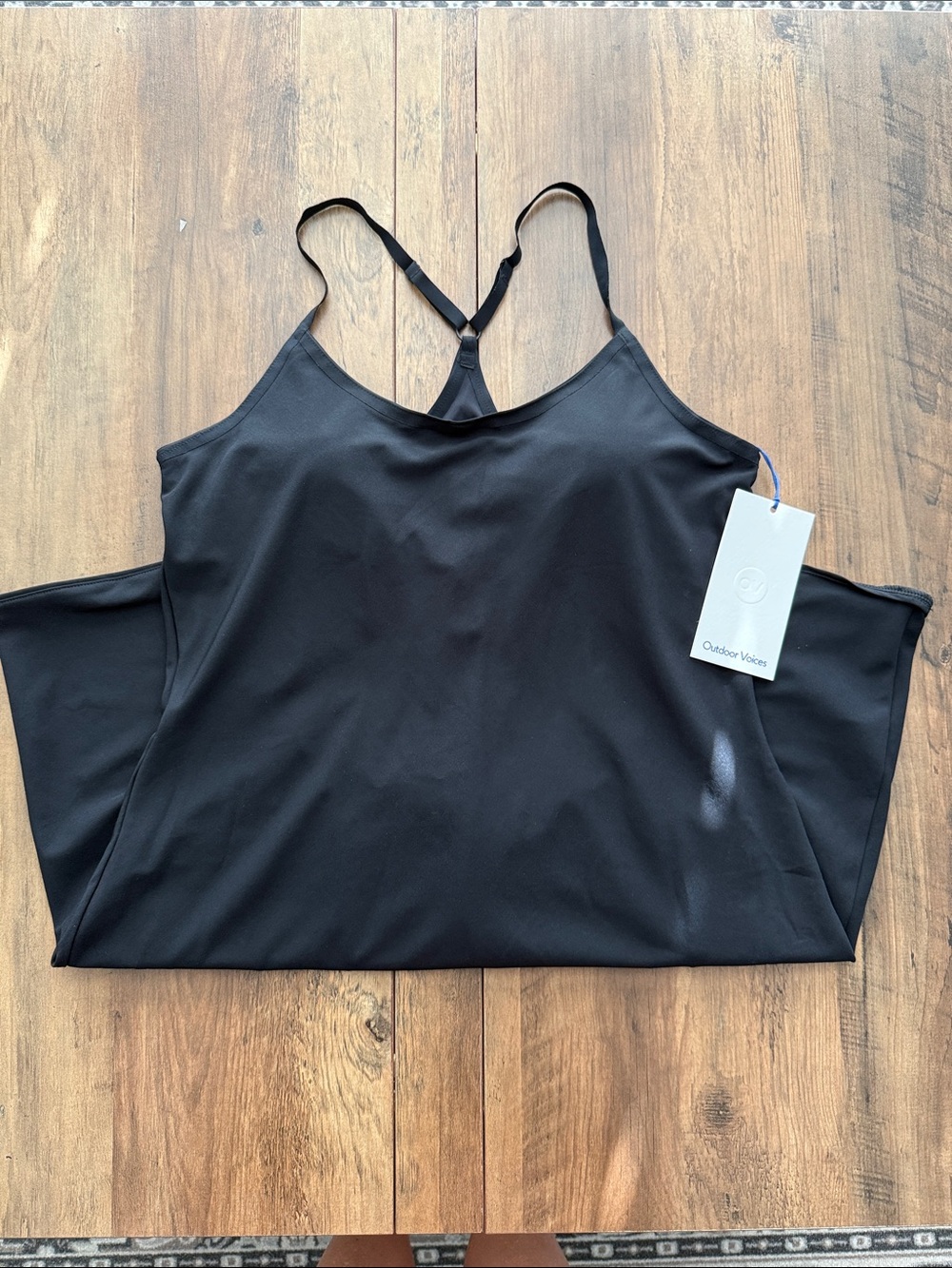Outdoor Voices Black Strap Racerback Camisole
